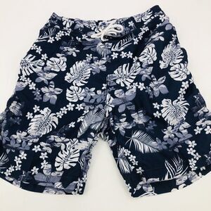 Trunks Surf & Swim Co. Mens Swim Trunks Bathing Suit Small Blue White Hawaiian